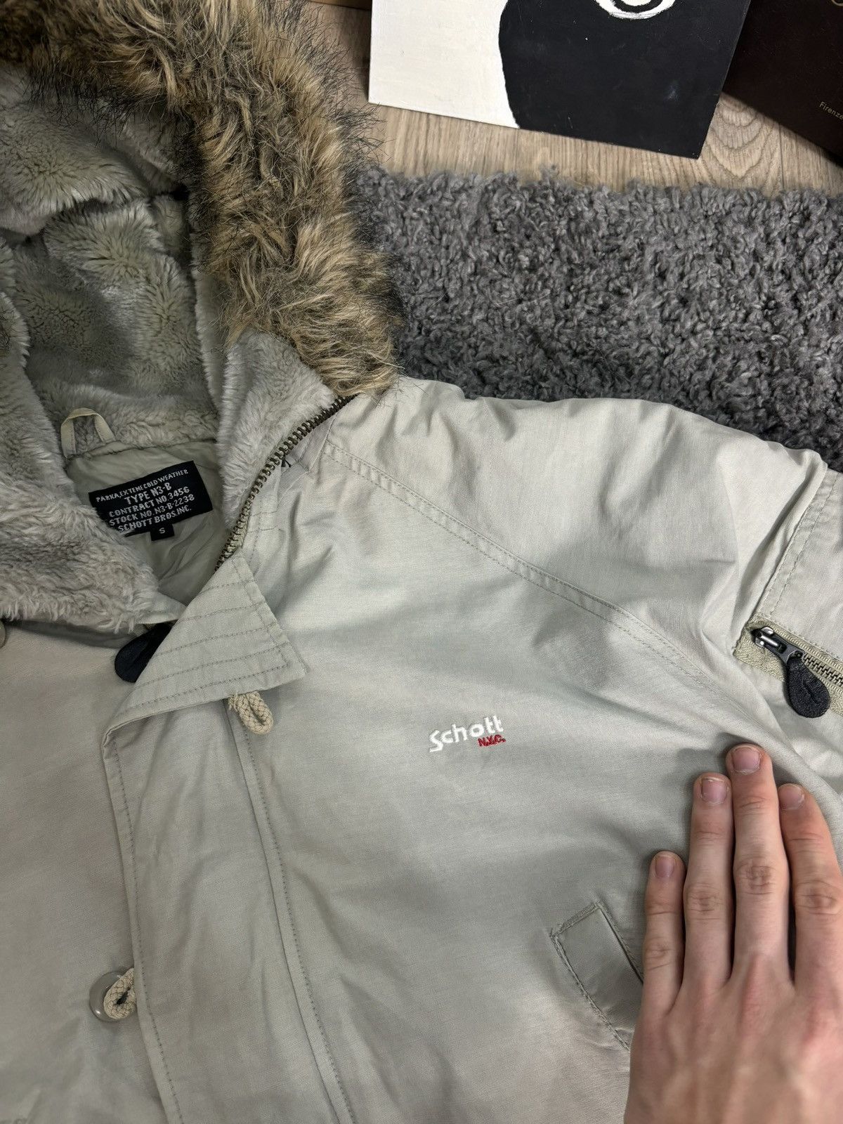 Avirex × Schott RARE‼️VTG 90s Schott USA Military Garment Fur Hooded Parka Size US S / EU 44-46 / 1 - 5 Thumbnail