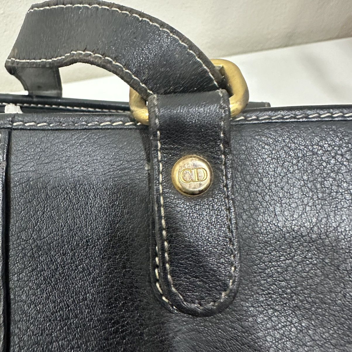 Christian Dior Monsieur ‼️YES‼️VINTAGE CHRISTIAN DIOR CD LOGO LEATHER DOCUMENT TOTEBAG Size ONE SIZE - 9 Thumbnail