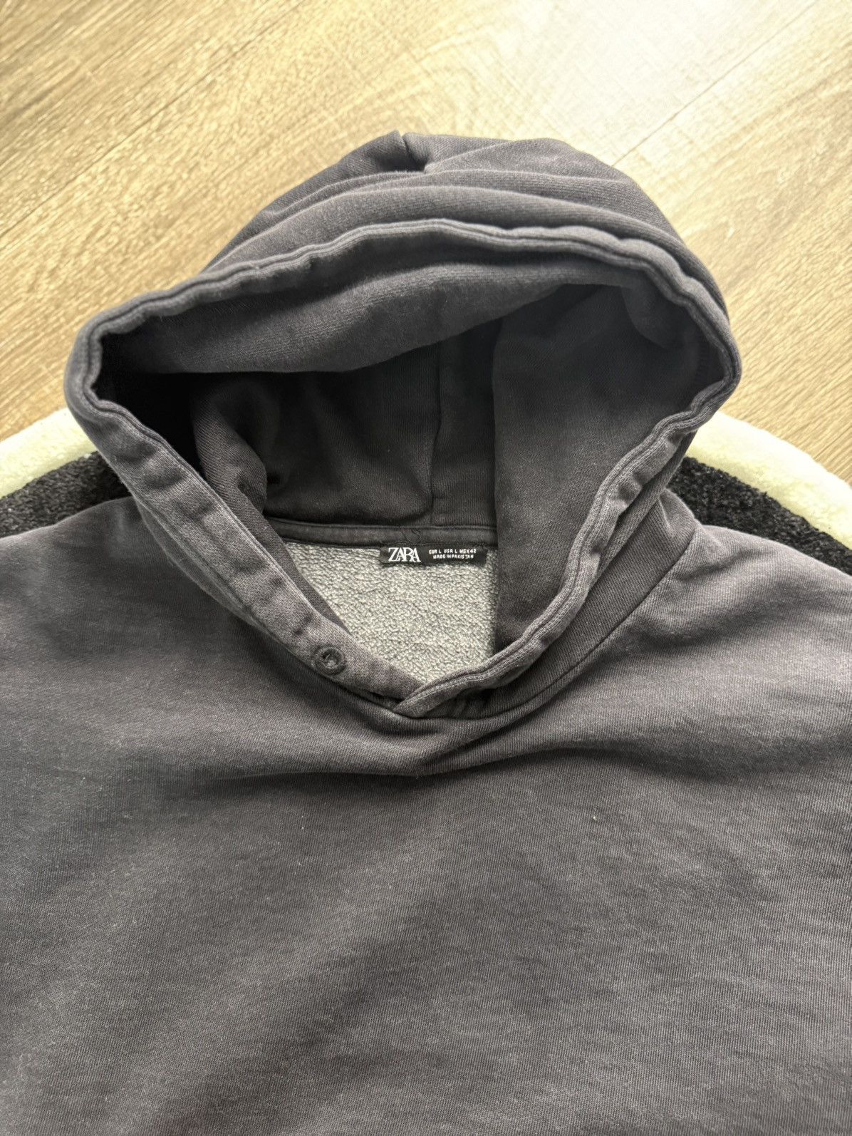 Zara Black Cropped Zara Hoodie Size US L / EU 52-54 / 3 - 2 Thumbnail