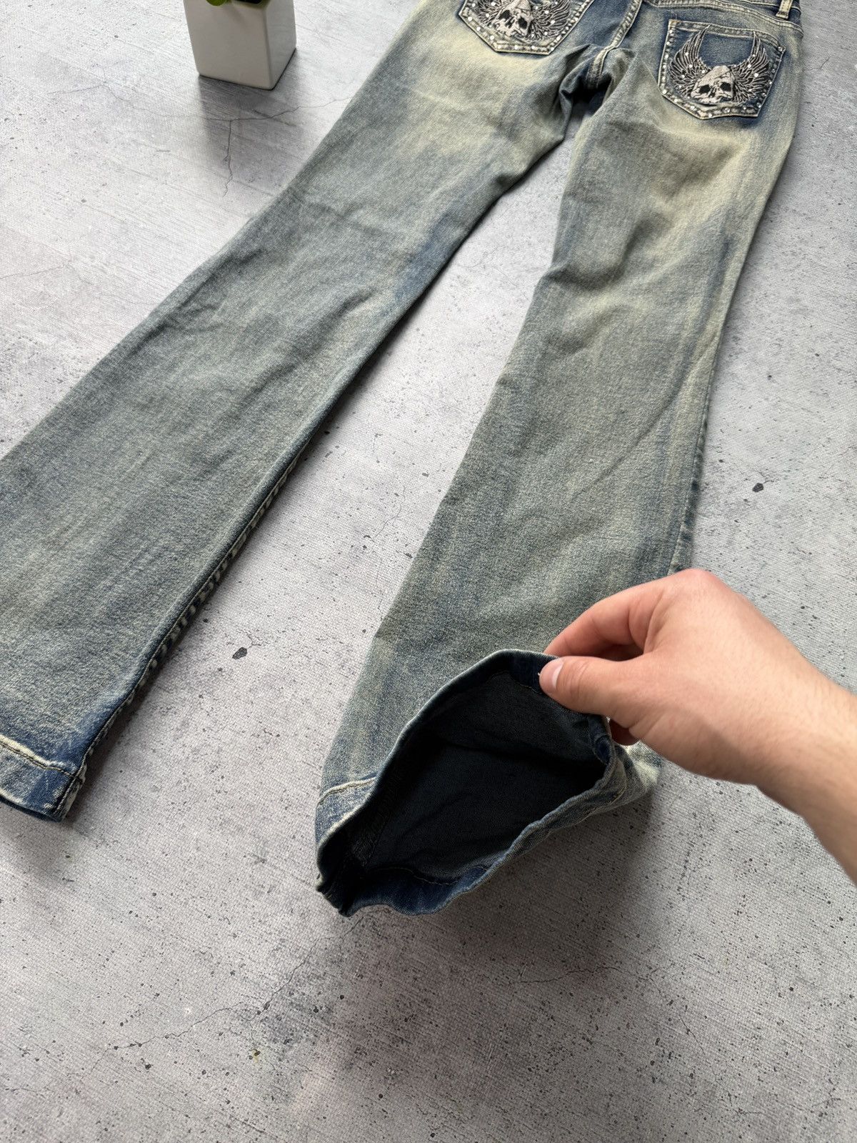 If Six Was Nine Crazy Sexy Flared Bootcut 2000s Y2K Jeans Size 28 Size US 28 / EU 44 - 5 Thumbnail