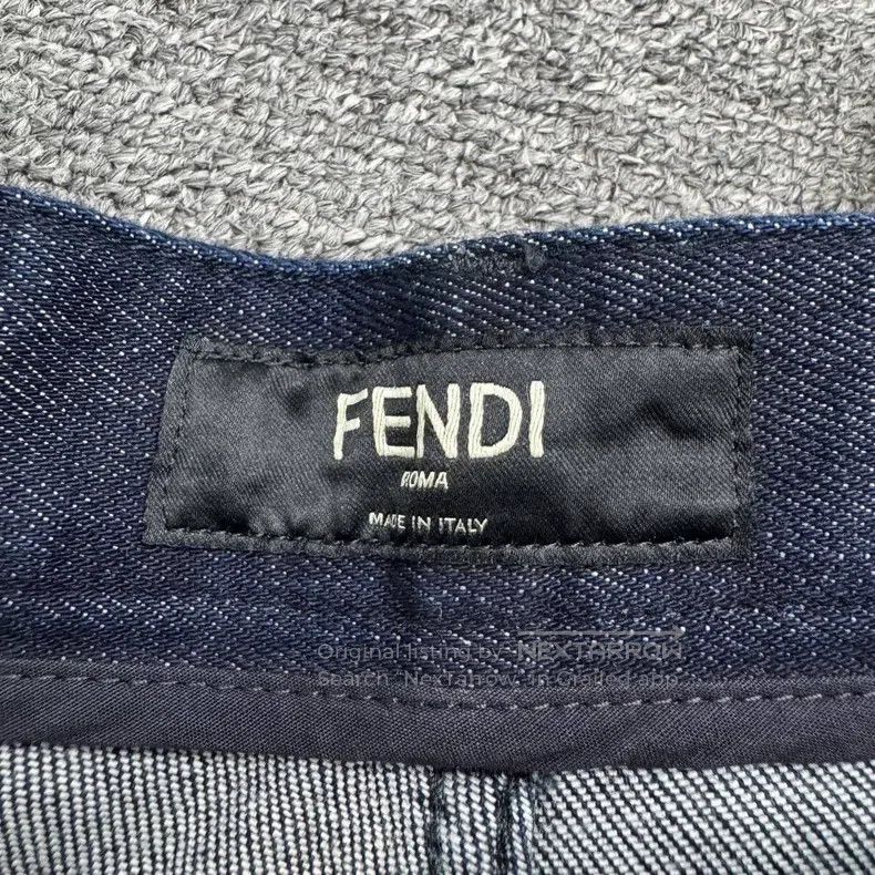 Fendi Fendi Embroidered Letter Denim Pants Size US 36 / EU 52 - 2 Thumbnail