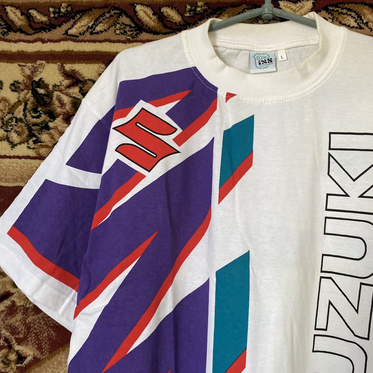 Vintage Vintage Suzuki Racing Tee Shirt Size US L / EU 52-54 / 3 - 3 Thumbnail