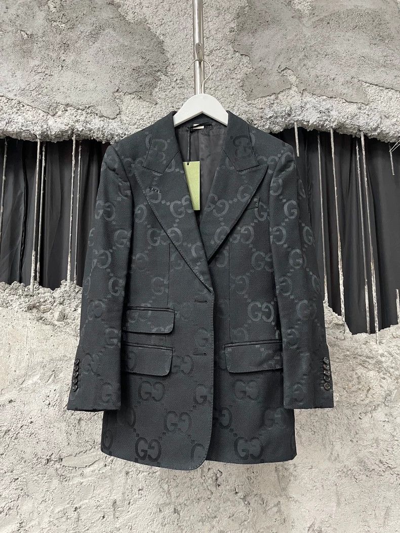 Gucci Gucci Dark pattern logo suit 2502-Nextarrow Size 36R - 1 Thumbnail