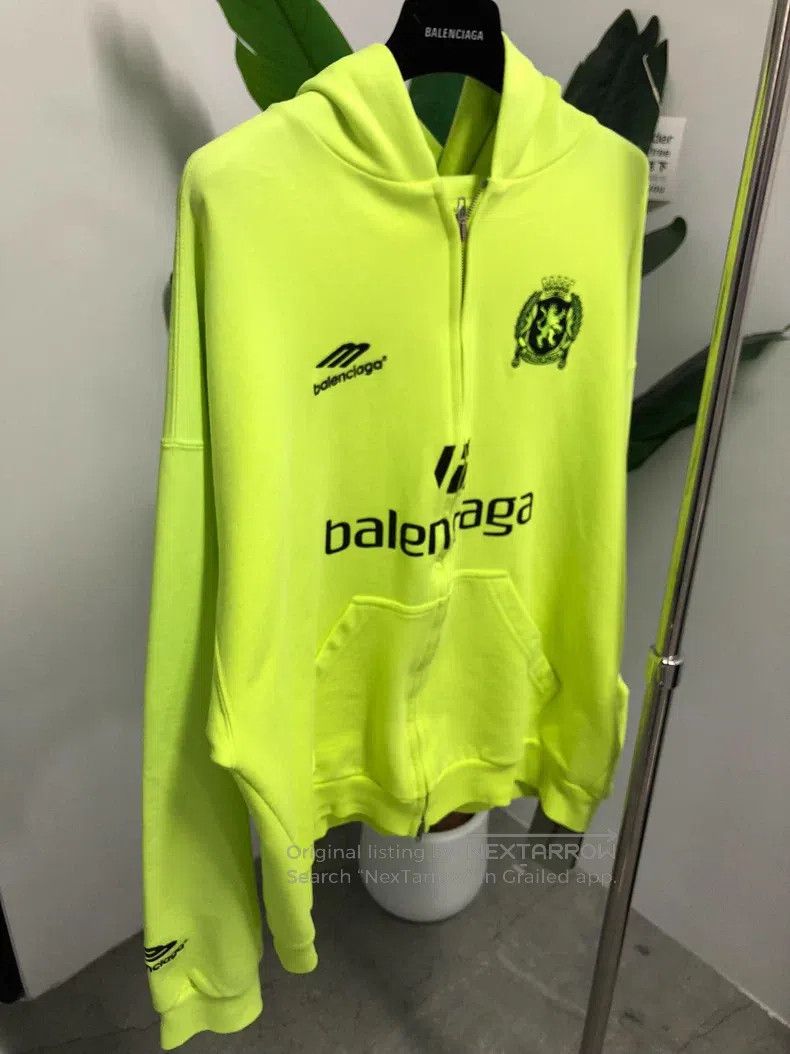 Balenciaga Balenciaga Letter Printed Hooded Zip-Up Loose Long Sleeve Size US S / EU 44-46 / 1 - 3 Thumbnail