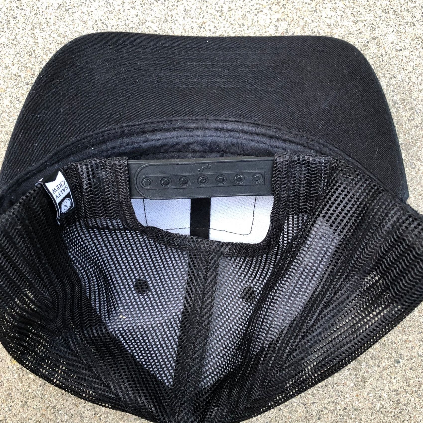 Vintage YUPOONG Salty Crew Trucker Hat Men's One Size Black Snapback Adjustable Cap Size ONE SIZE - 4 Thumbnail
