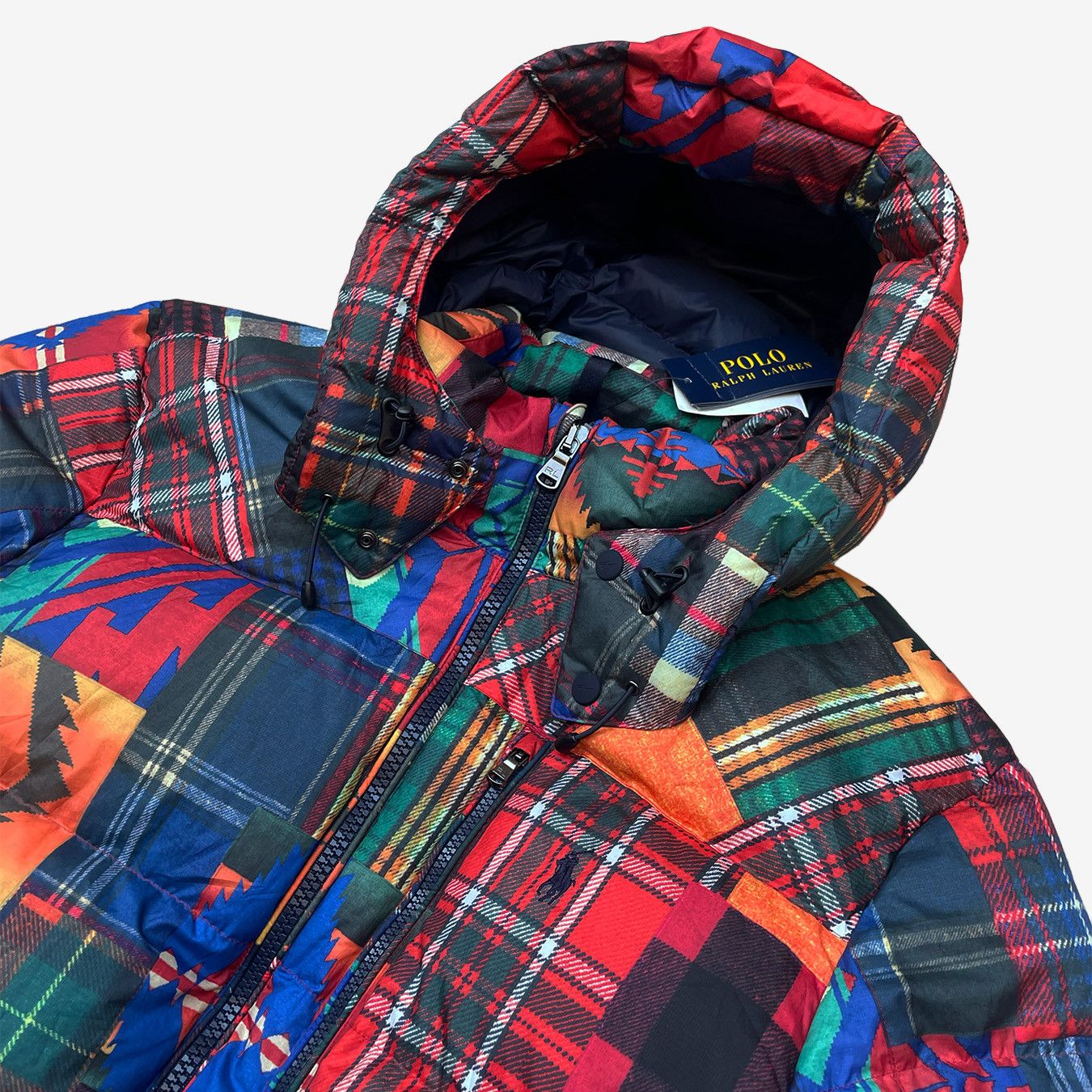 Polo Ralph Lauren NEW Polo Ralph Lauren Aztec Patchwork Duck Down Jacket Size US XL / EU 56 / 4 - 5 Thumbnail