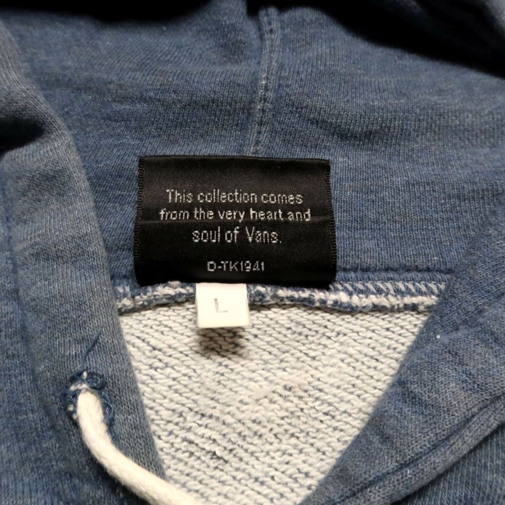 Vans Vintage Vans Logo Hoodie Sweatshirt Navy L Men’s BLAH Size US L / EU 52-54 / 3 - 5 Thumbnail