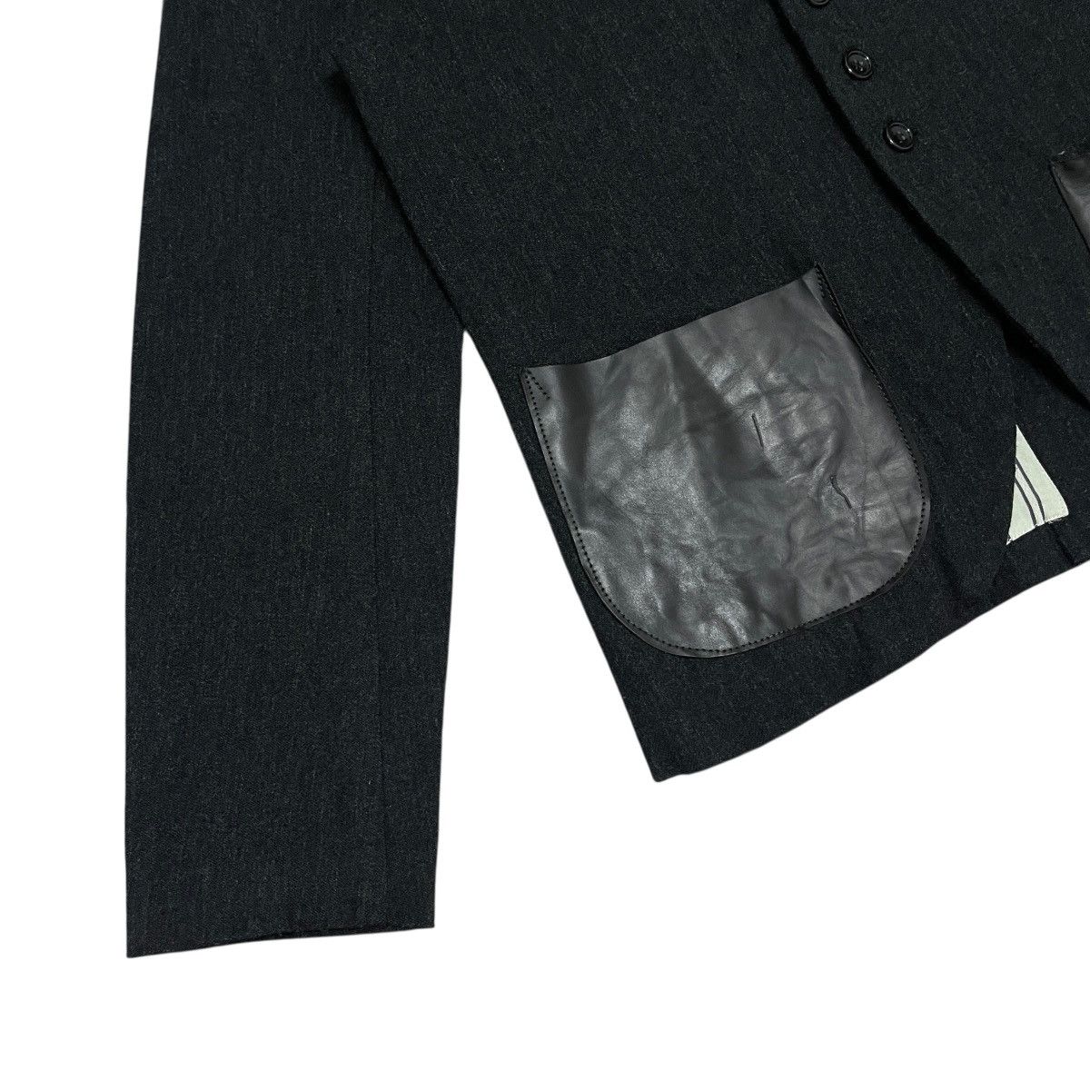The Superior Labor Vintage The Superior Labor AW2008 Wool Leather Pocket Jacket Size US S / EU 44-46 / 1 - 9 Thumbnail