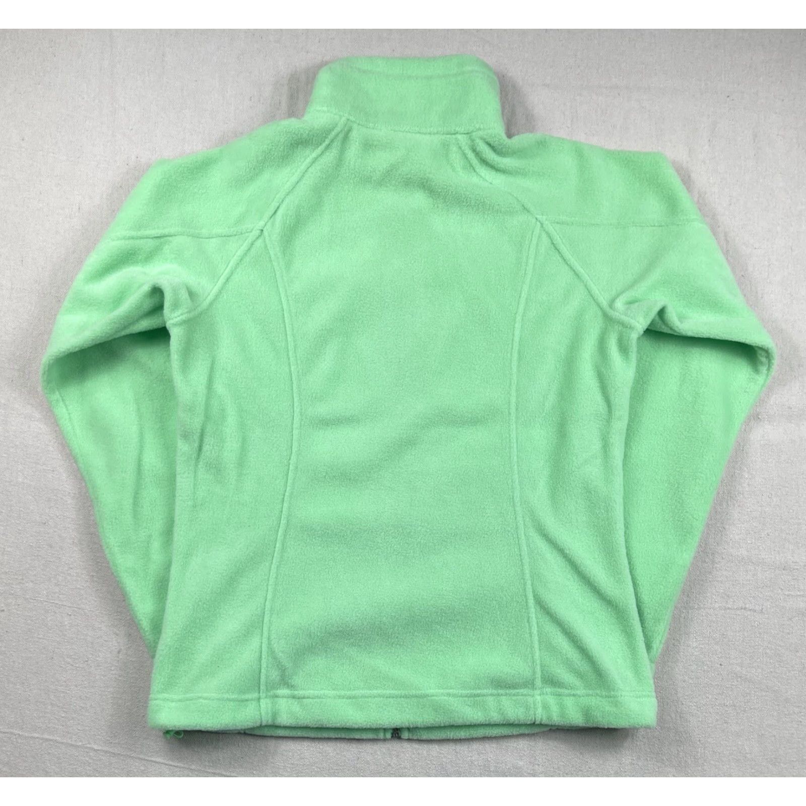 Vintage Columbia Women’s Jacket Fleece Full Zip Green Sz Small Regular Fit Pockets Logo Embroidered 100% Polyester Size S / US 4 / IT 40 - 2 Thumbnail