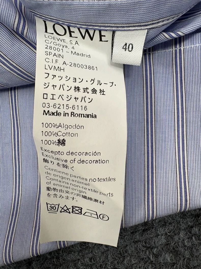 Loewe LOEWE Blue striped patch logo shirt Size XS / US 0-2 / IT 36-38 - 7 Thumbnail