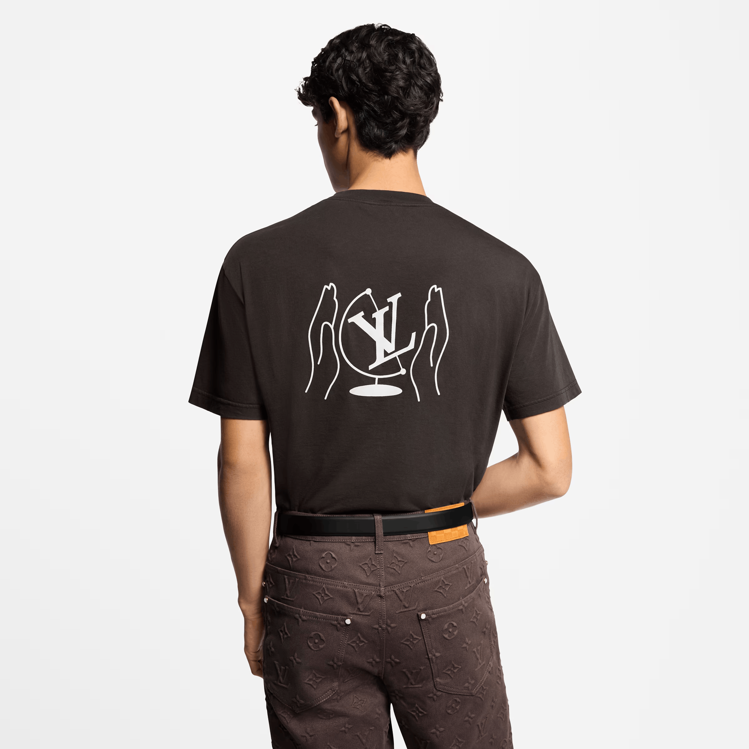 Louis Vuitton Washed Printed Cotton T-Shirt Size US XXL / EU 58 / 5 - 5 Thumbnail