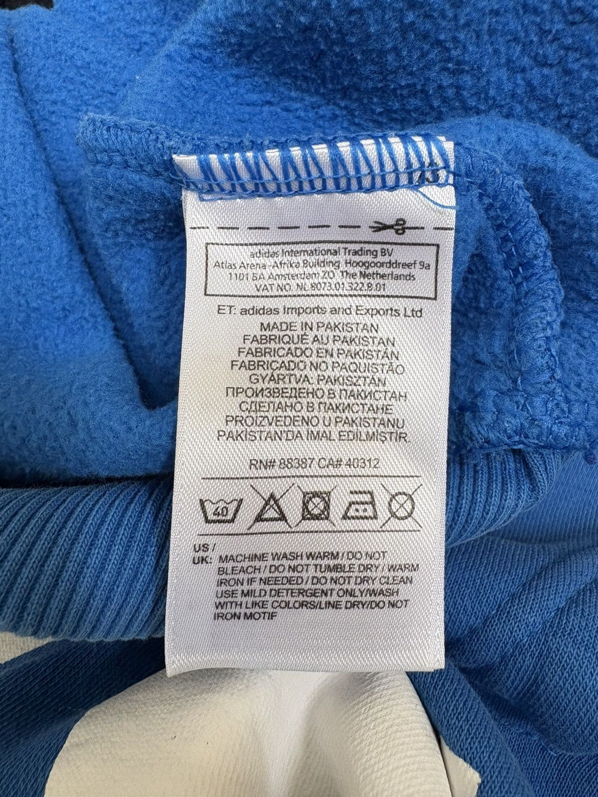 Adidas Blue Adidas Hoodie Size US M / EU 48-50 / 2 - 5 Thumbnail