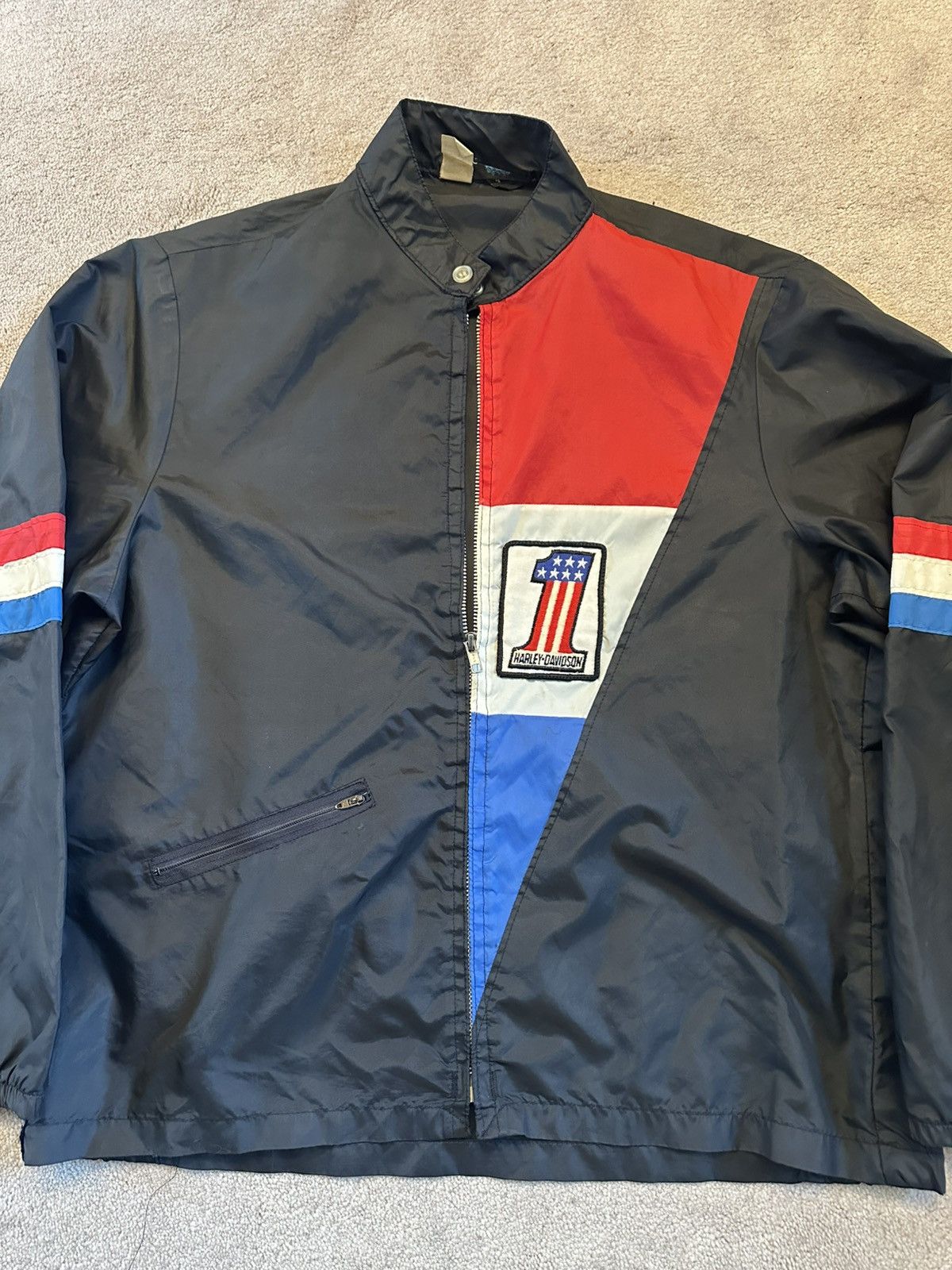 Harley Davidson Vintage Harley Davidson Racing Jacket Champion Running Talon Size US L / EU 52-54 / 3 - 6 Thumbnail