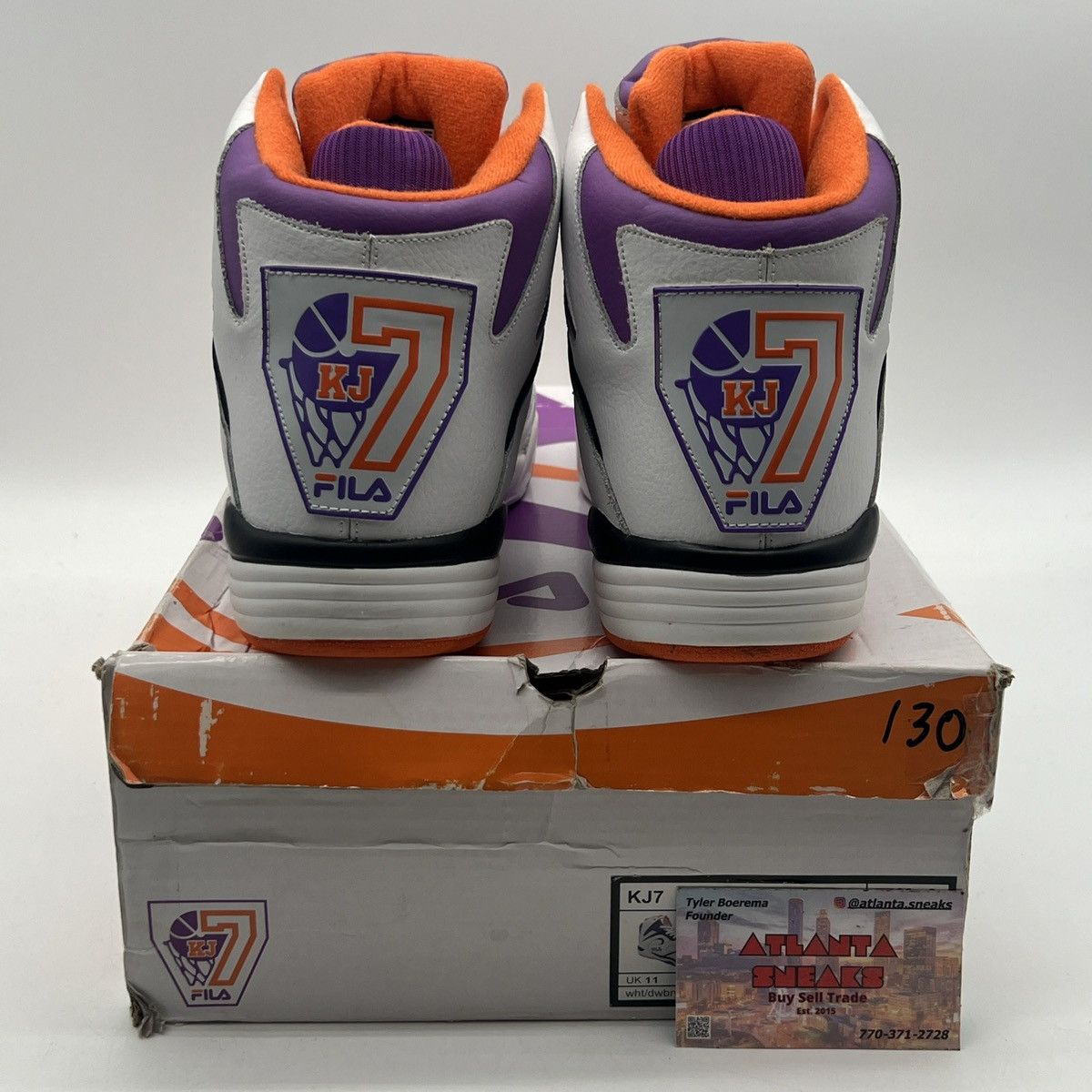 Fila Kj7 white dewberry Size US 12 / EU 45 - 3 Thumbnail