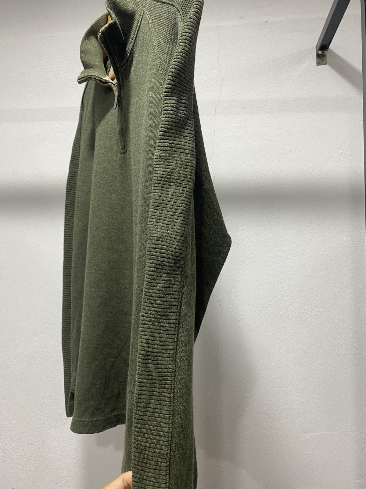 Eddie Bauer × Vintage ☠️ Eddie Bauer Military Knit Halfzipper Sweater 90s Size US S / EU 44-46 / 1 - 3 Thumbnail