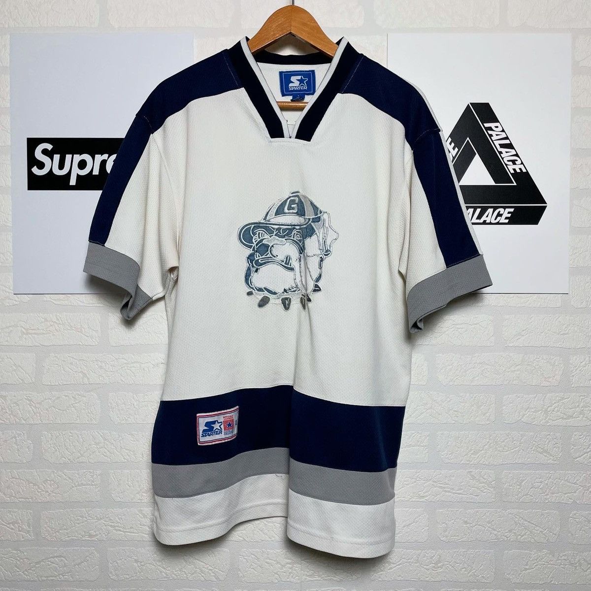 Starter Vintage Starter Georgetown Hoyas Hockey Jersey 90s Size US XL / EU 56 / 4 - 1 Thumbnail