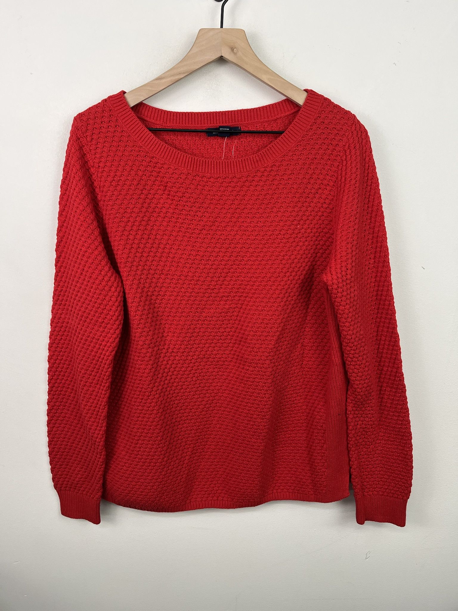 Vintage Vintatge Deadstock NWT Lands End Red Knti Swaeter Size L Size US L / EU 52-54 / 3 - 1 Thumbnail