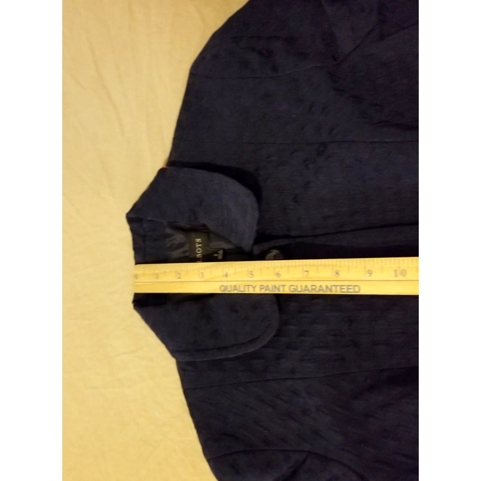 Talbots Womens Talbots Jacket 2 Navy Blue Cotton Blend Basic Jacket Womens 2 Blue Size XS / US 0-2 / IT 36-38 - 5 Thumbnail