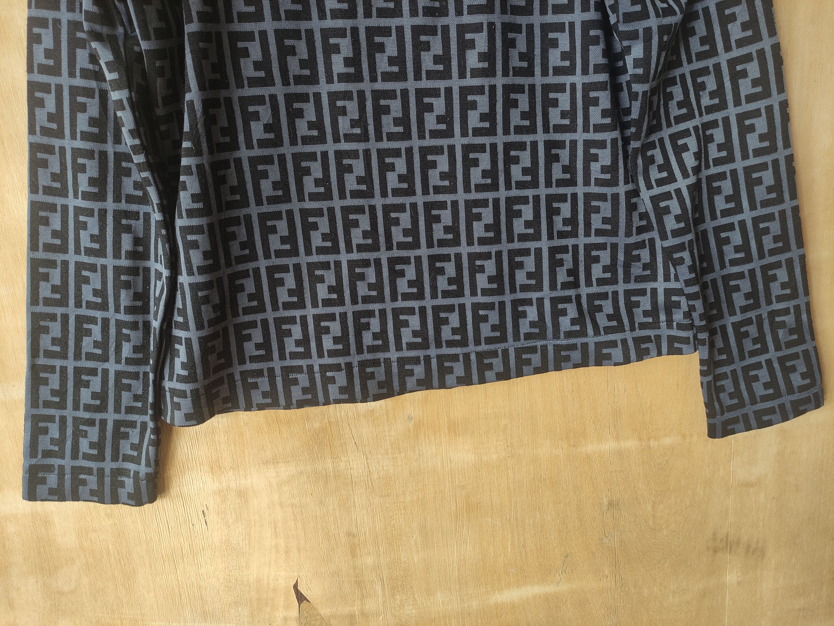 Fendi Fendi Zucca Monogram Turtleneck Long Sleeve shirts Size US XS / EU 42 / 0 - 6 Thumbnail