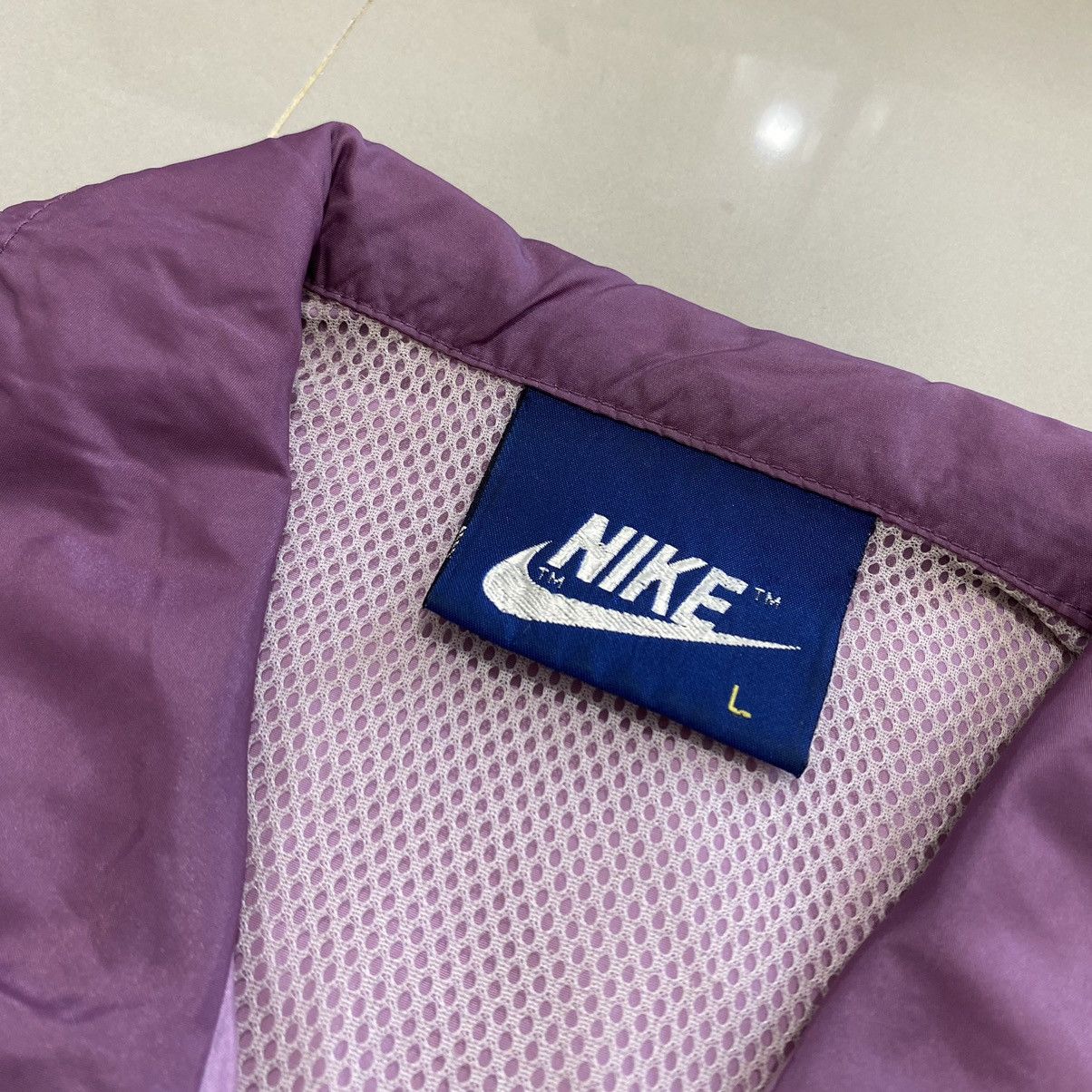 Nike × Vintage Vintage 80’s Woman’s Nike Windbreaker Jacket Size L / US 10 / IT 46 - 3 Thumbnail