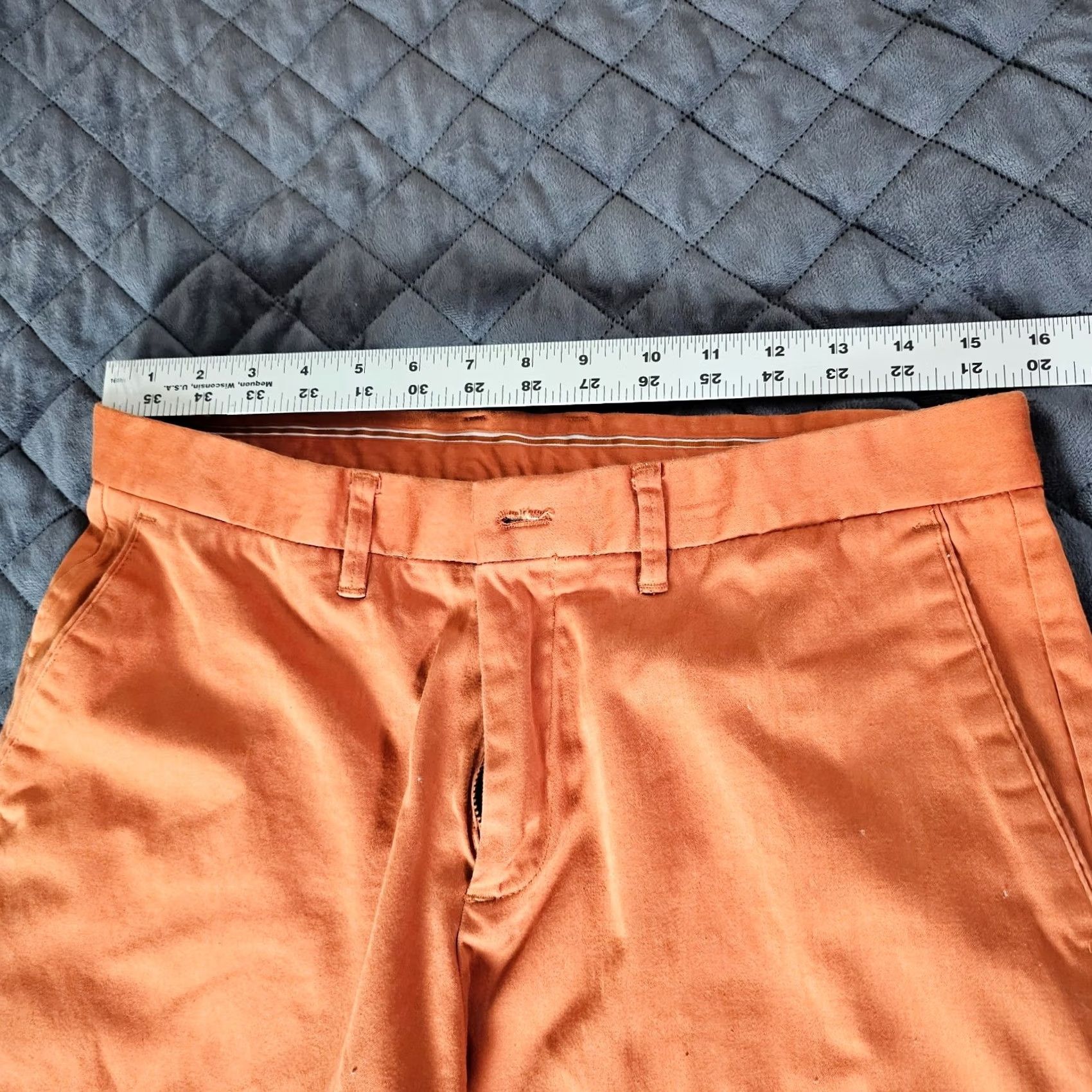 Zara Zara Pants Cropped Orange Cotton Blend Women 34 Casual Straight Chino Cropped Style Cropped Woman Size 24" / US 00 / IT 34 - 5 Thumbnail