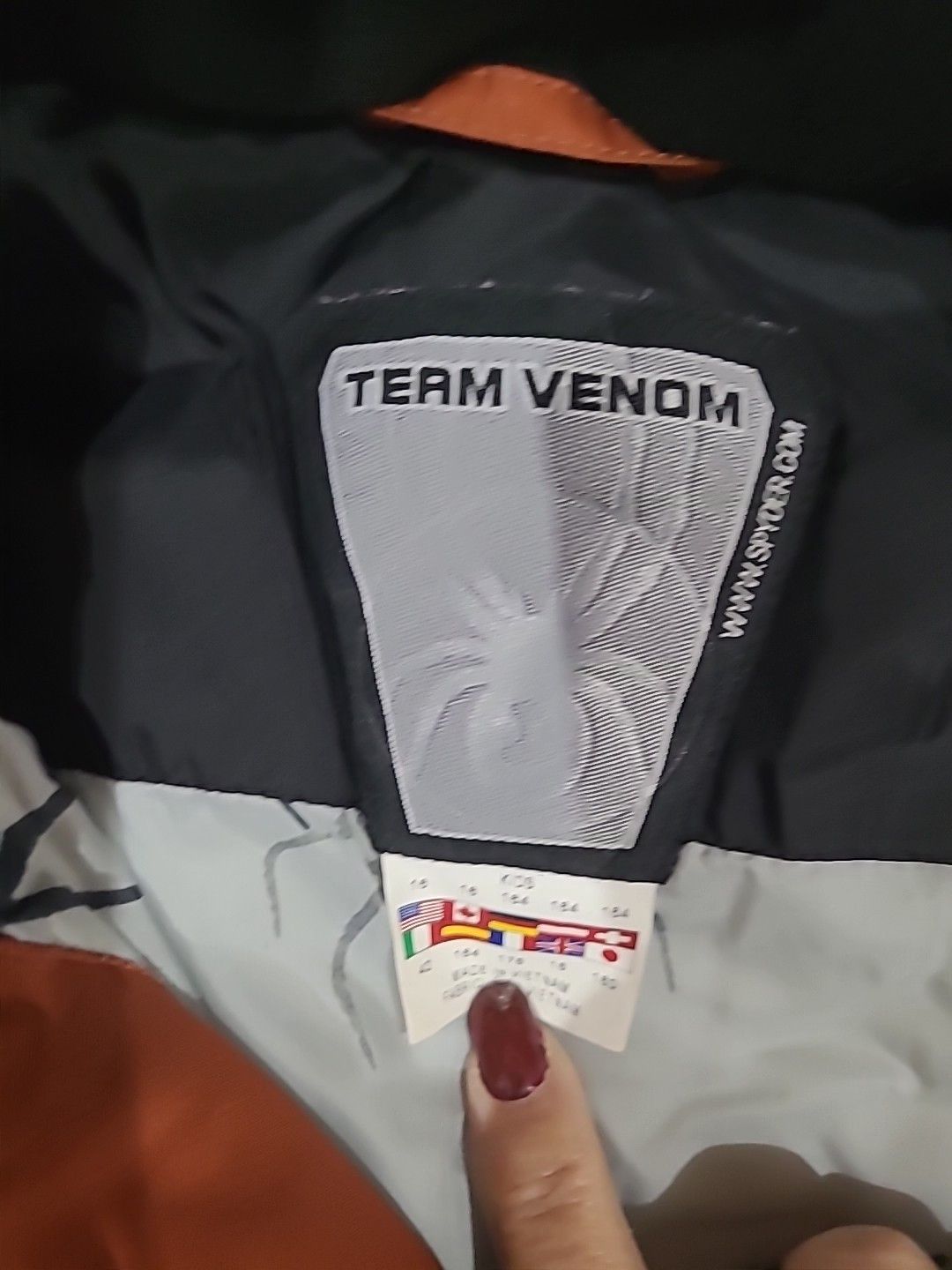 Spyder SPYDER Hooded Ski Jacket Toddler Size S Orange Silver Size US M / EU 48-50 / 2 - 7 Thumbnail