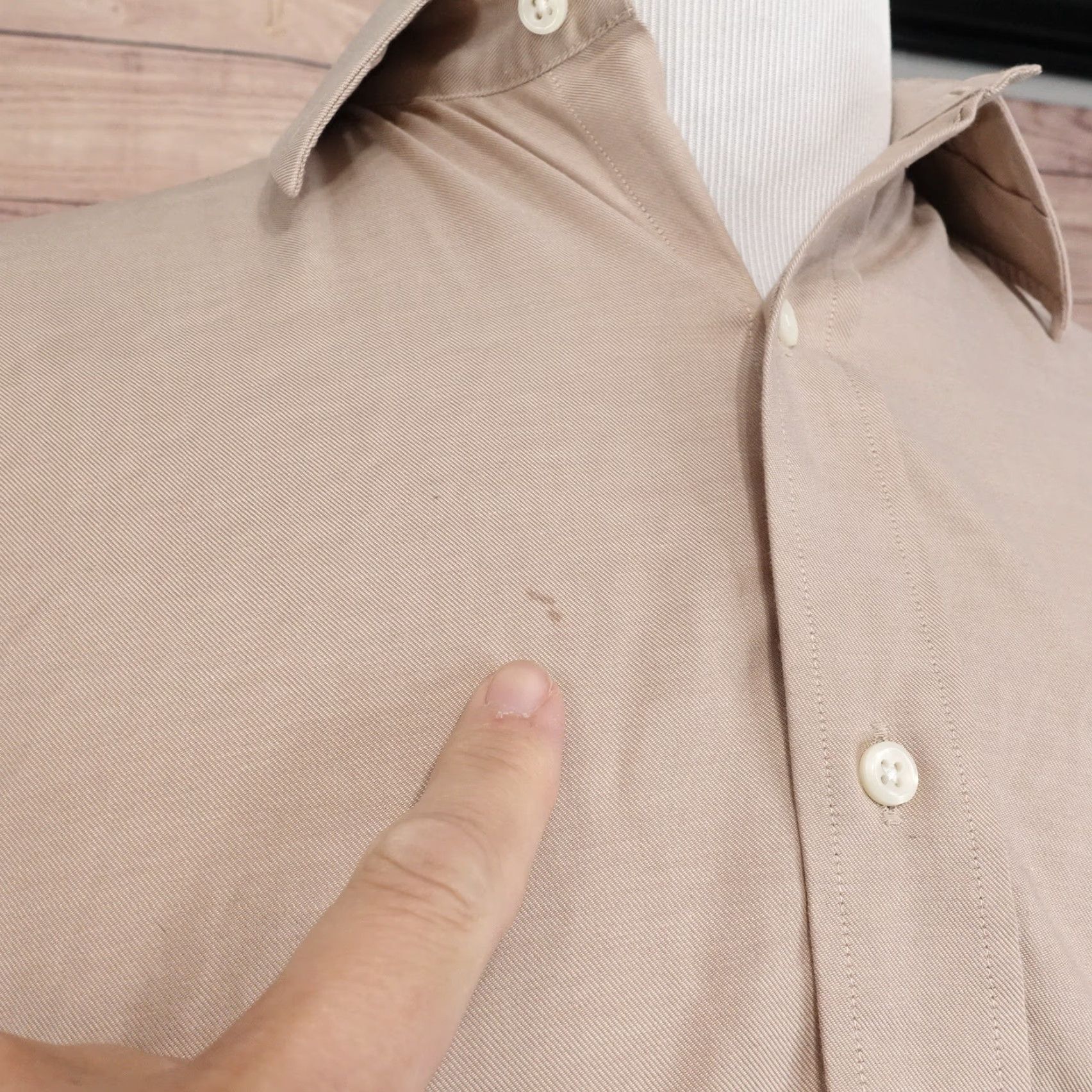 Ralph Lauren Vintage Ralph Lauren Classic Fit Non Iron Brown Dress Shirt Adult Medium 16 Mens Size 42R - 3 Thumbnail