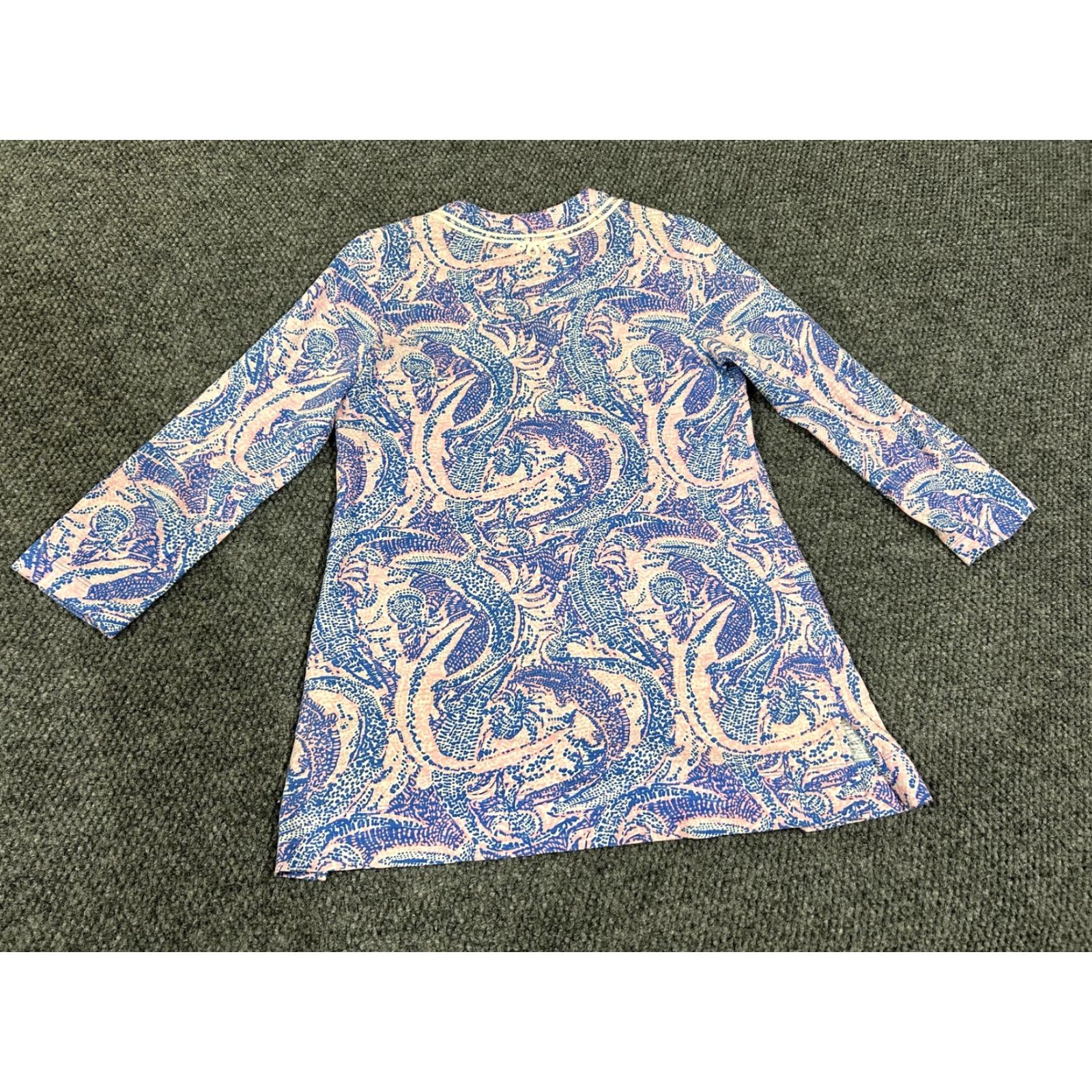 Lilly Pulitzer Lilly Pulitzer Womens Multicolor V-Neck 3/4 Sleeve Top Tunic Blouse Shift M Size M / US 6-8 / IT 42-44 - 6 Thumbnail