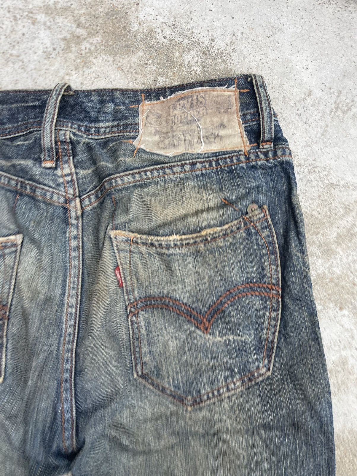 Levi's Vintage 90s Levi’s Copper Line Heavy Distressed Denim Jeans Size US 31 - 7 Thumbnail