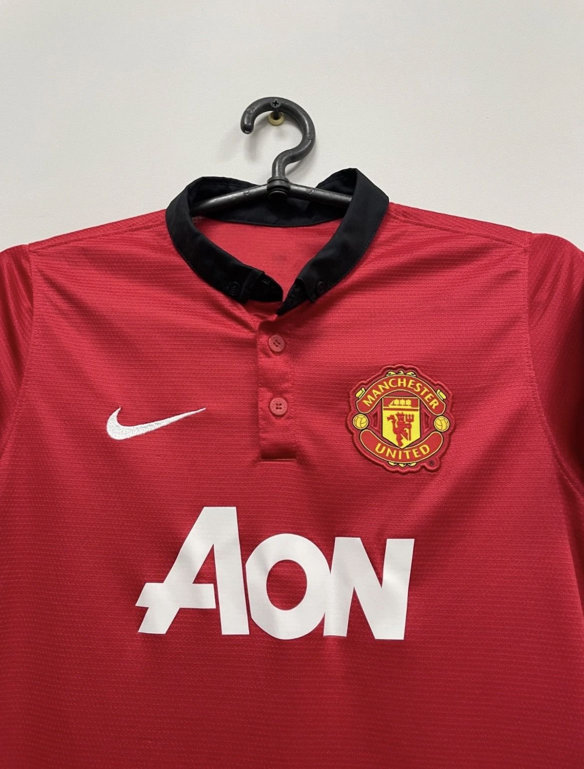 Nike Manchester United 2013/2014 Home Football Shirt Jersey Youth Size US XXS / EU 40 - 3 Thumbnail
