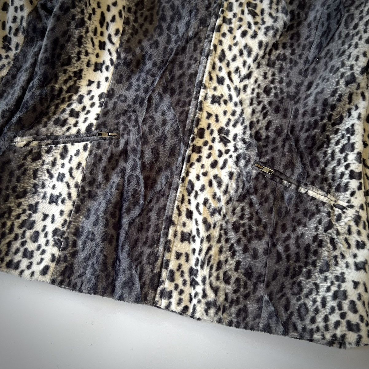 Japanese Brand Mon Refrain Japan Leopard Pattern Fur Jacket Y2K Size S / US 4 / IT 40 - 5 Thumbnail