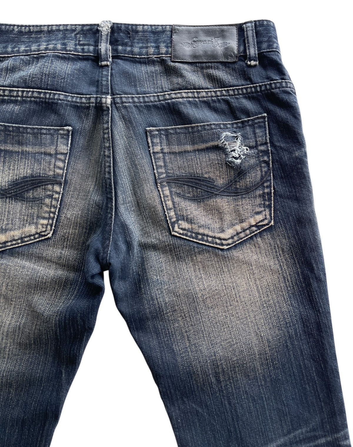 Japanese Brand CavariA Distressed Flare Denim Size US 30 / EU 46 - 12 Thumbnail