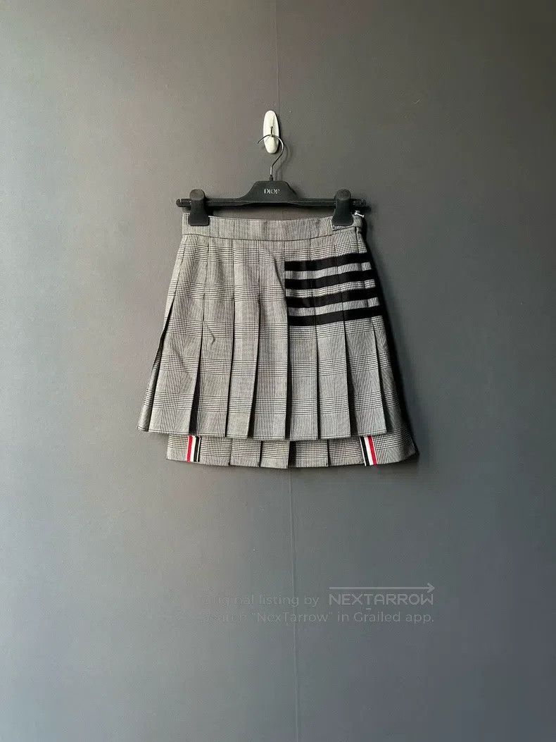 Thom Browne Thom Browne Houndstooth Pleated Skirt Size 25" / US 0 / IT 36 - 1 Thumbnail