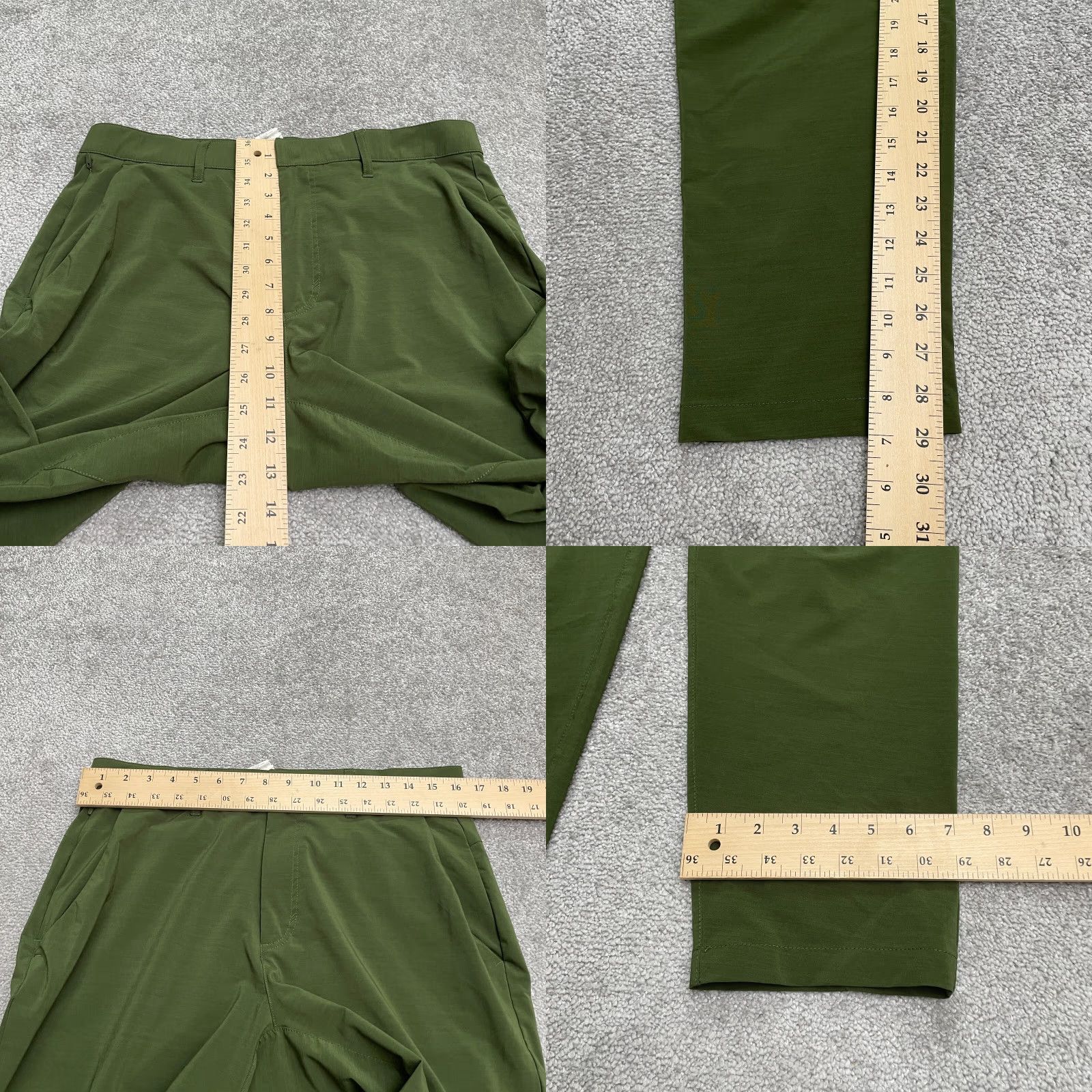 Fabletics Fabletics Mens Active Pants Regular Fit Green 33x29 Pockets Drawstring 33 Waist Tapered Inseam 29 Outdoor Athleisure Pants Mens Size US 31 - 9 Thumbnail