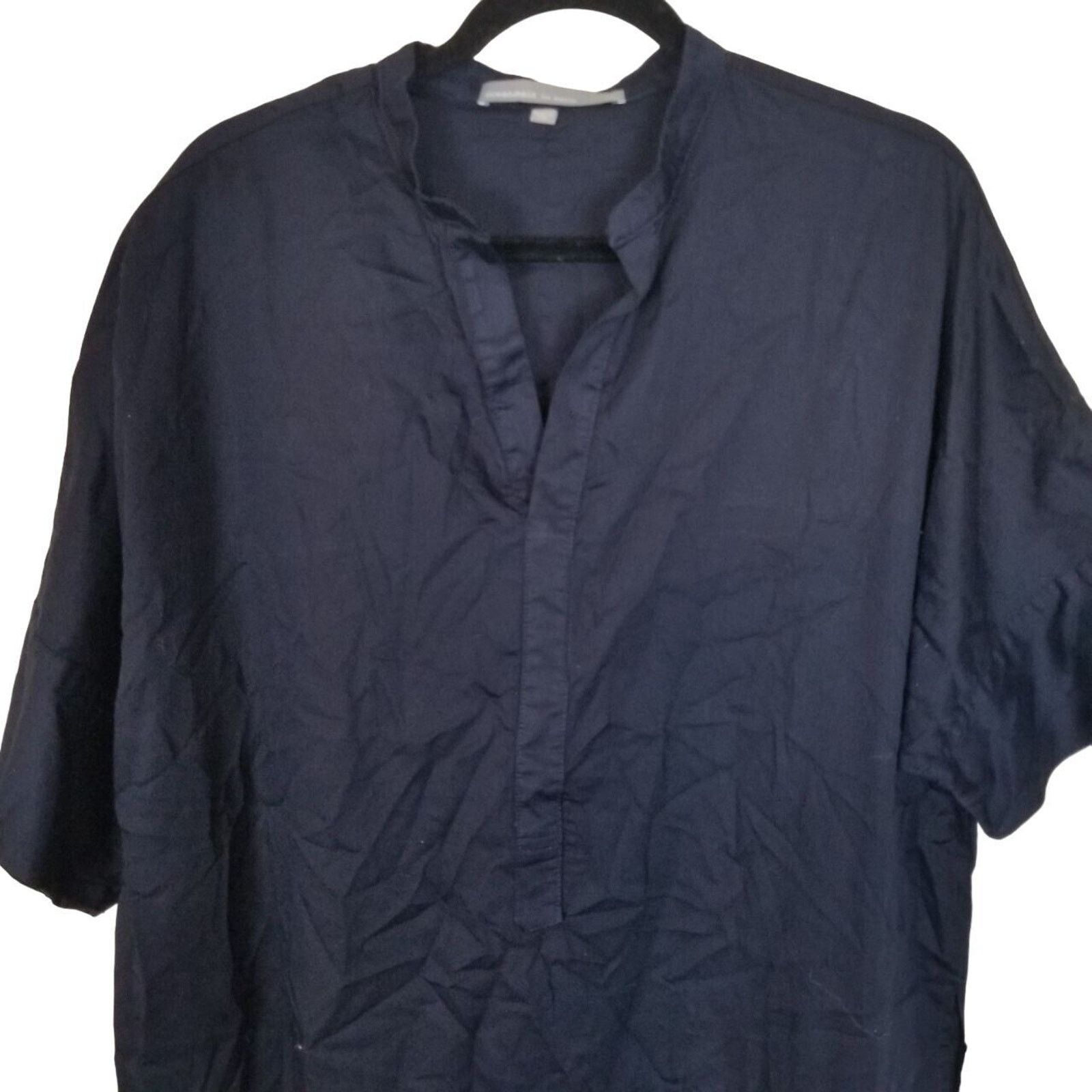 Frank Ocean Ocean + Main Easy Cotton Caftan Dress L/XL Navy Minimalist Size XL / US 12-14 / IT 48-50 - 2 Thumbnail