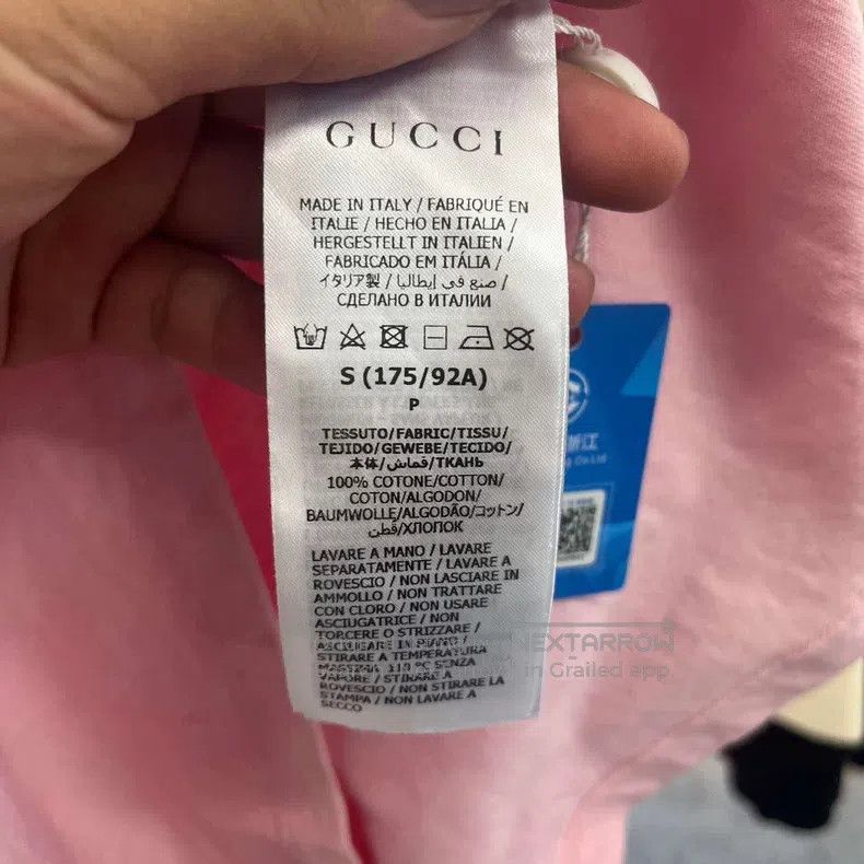 Gucci Gucci Pink pineapple letter logo short sleeve Size S / US 4 / IT 40 - 4 Thumbnail