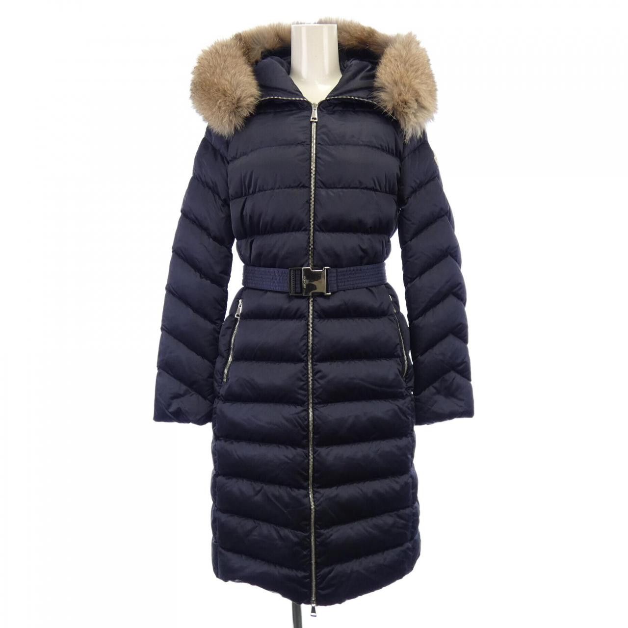 Moncler Moncler Moncler LEERSIE Fox Fur Down Coat Textile Outerwear LEERSIE DUTY FREE for USA Size ONE SIZE - 1 Thumbnail