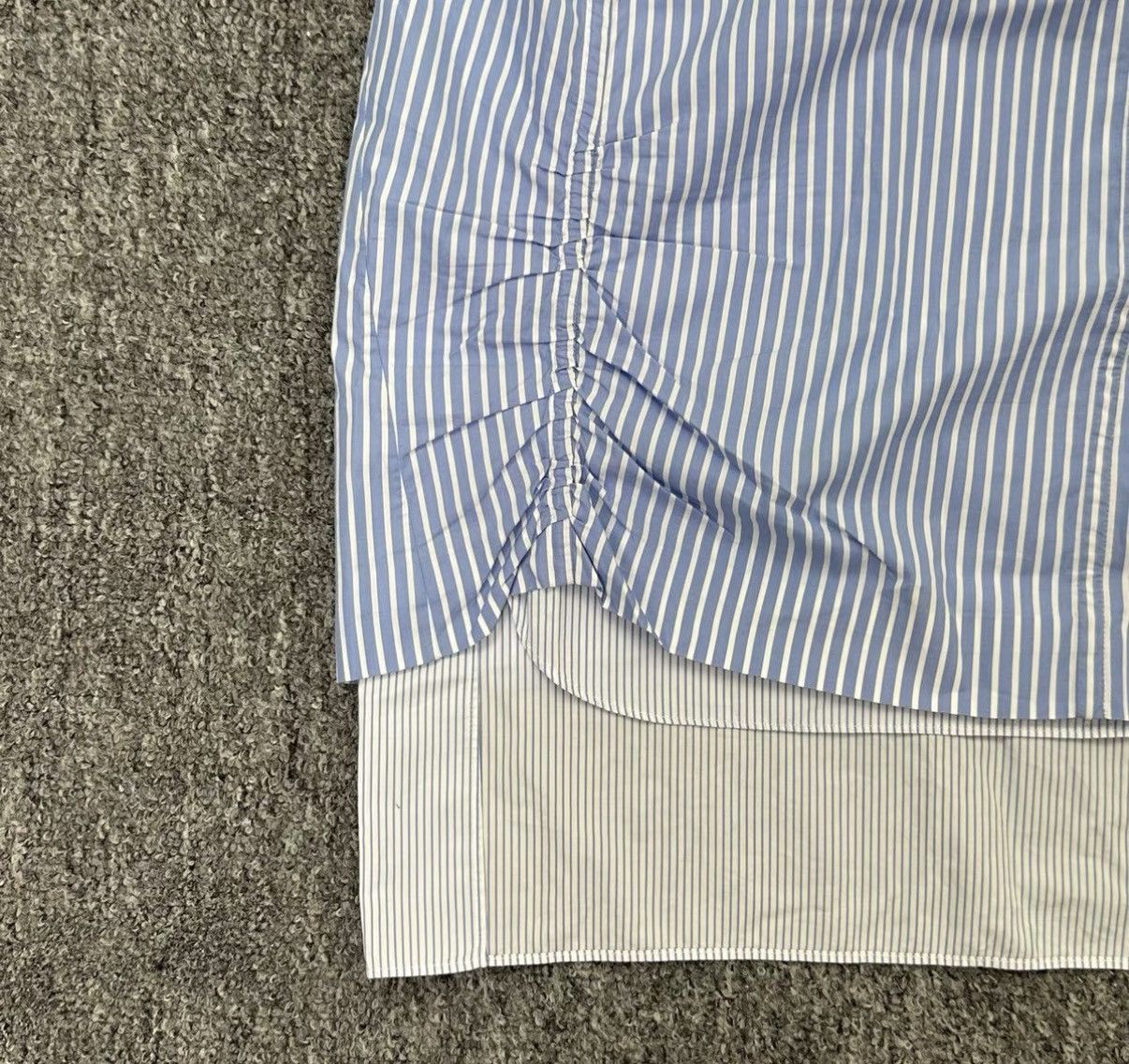 Dior Dior blue white striped irregular skirt K12 Size 24" / US 00 / IT 34 - 3 Thumbnail