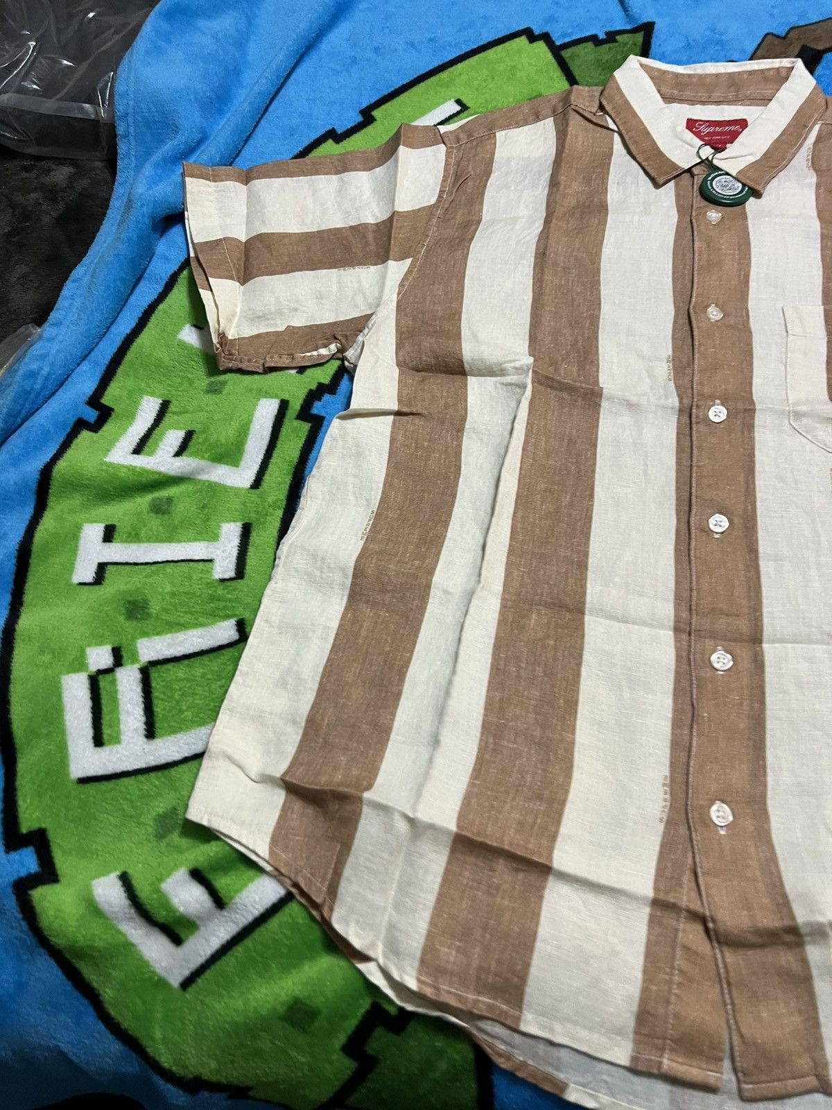 Supreme 🔥SS18 Supreme Men’s Medium Brown S/S button up BRAND NEW🔥 Size US M / EU 48-50 / 2 - 3 Thumbnail