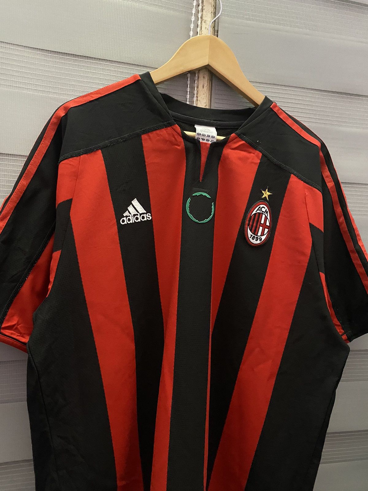 Adidas Vintage Ac Milan 2002/2003 Home Kit Jersey Football Size US XL / EU 56 / 4 - 2 Thumbnail