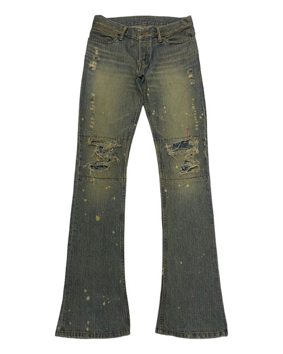 If Six Was Nine GRAIL🔥IF6WAS9 MUD MAX FLARE JEANS DISTRESSED