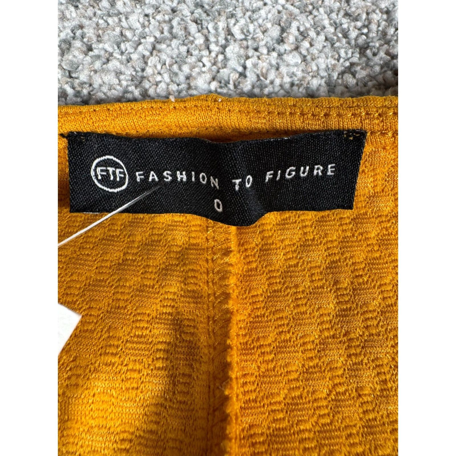 Vintage Fashion To Figure FTF Dress US 12 Twee Mod Puff Sleeves Tailored Golden Yellow Size XL / US 12-14 / IT 48-50 - 4 Thumbnail