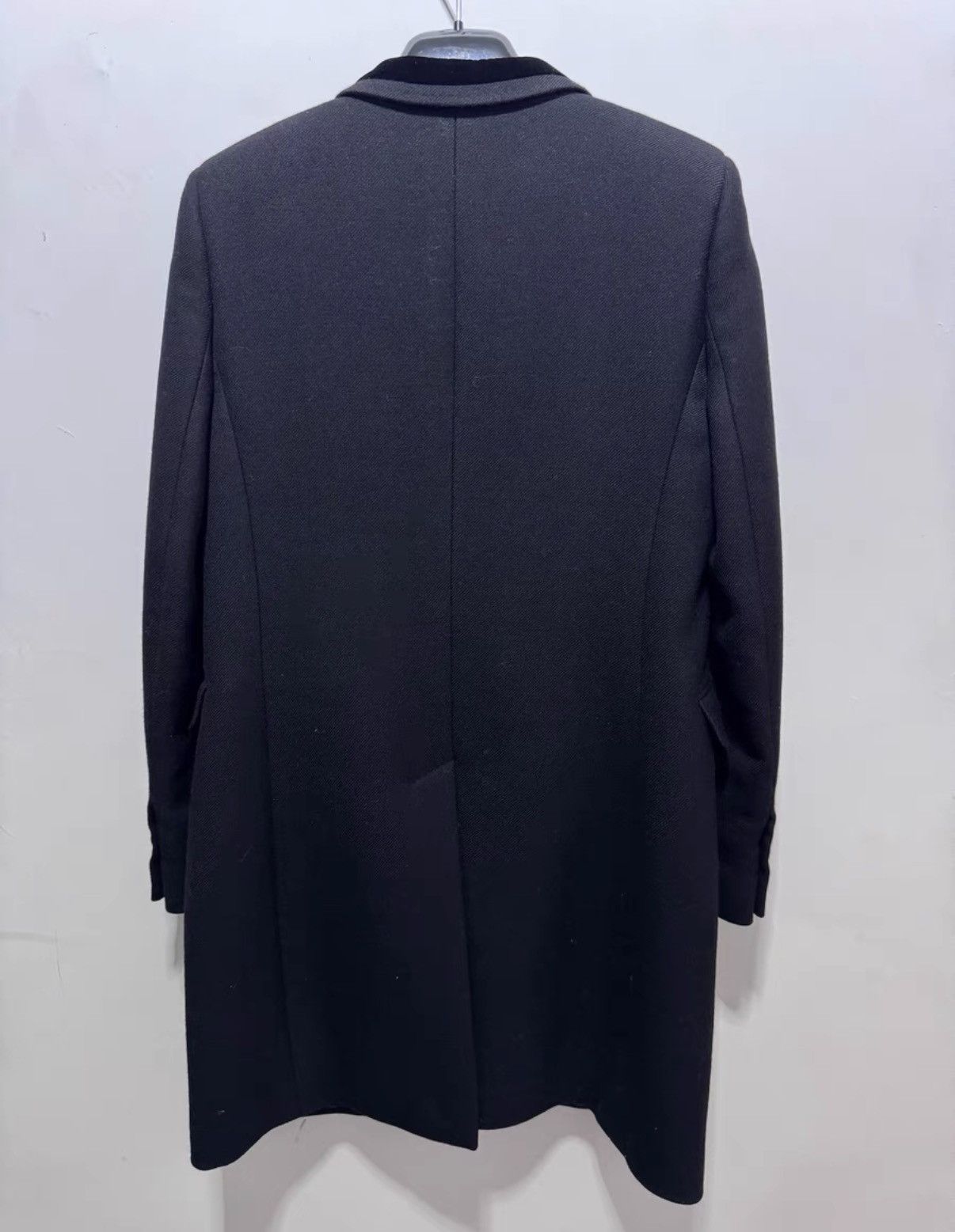 Saint Laurent Paris SLP 15FW Notch Lapel Wool Black Velvet Blazer / Coat Size US XL / EU 56 / 4 - 2 Thumbnail