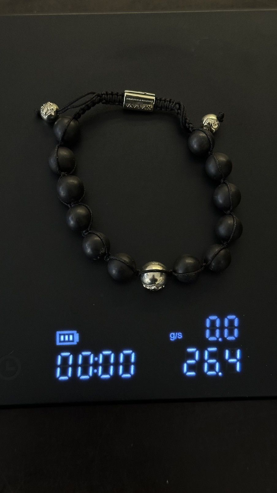 Nialaya Nialaya Bracelet – Sterling Silver 925, Black Lava Stone Size ONE SIZE - 9 Thumbnail