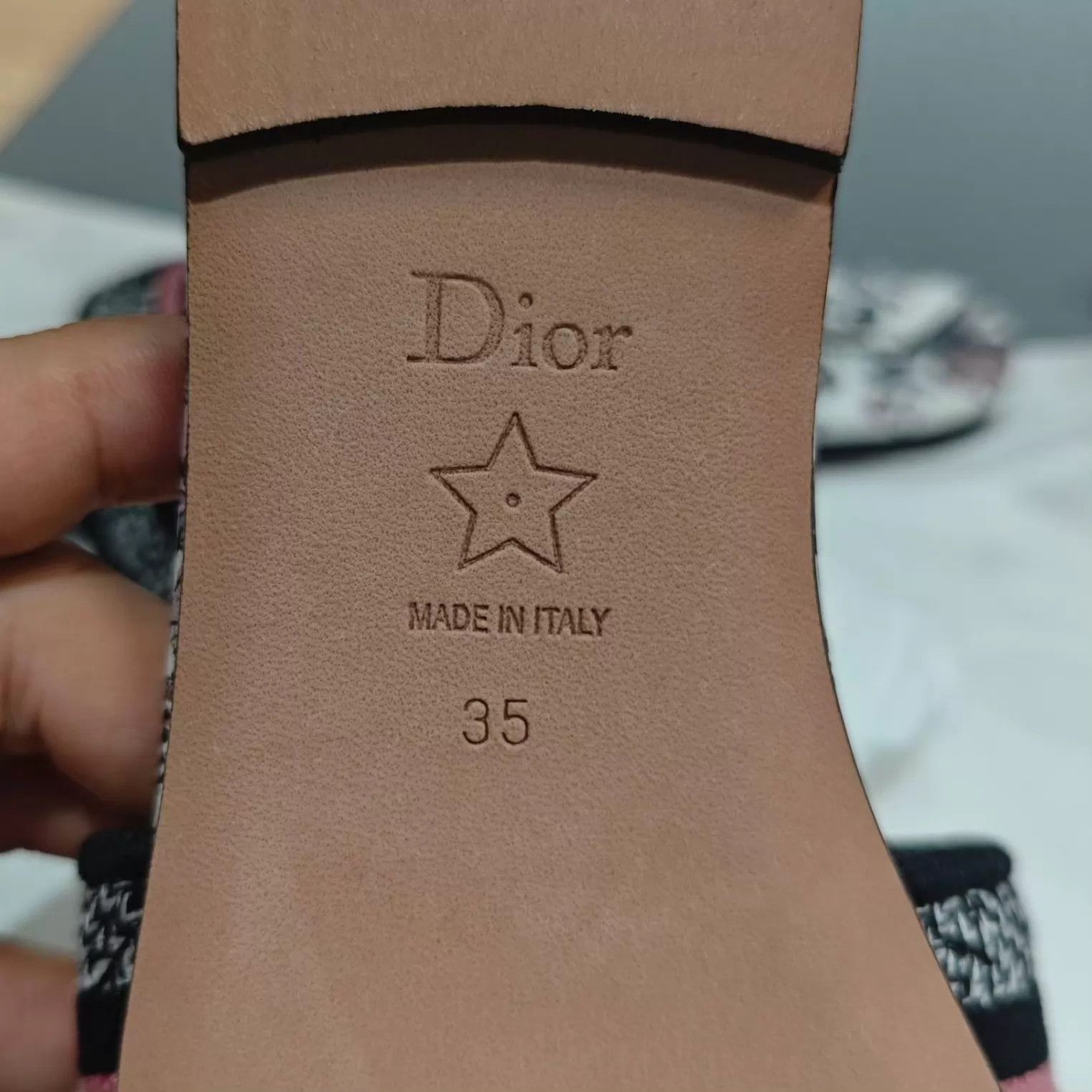 Dior Dior leather slippers pattern 35 EU Size US 4.5 / IT 34.5 - 3 Thumbnail