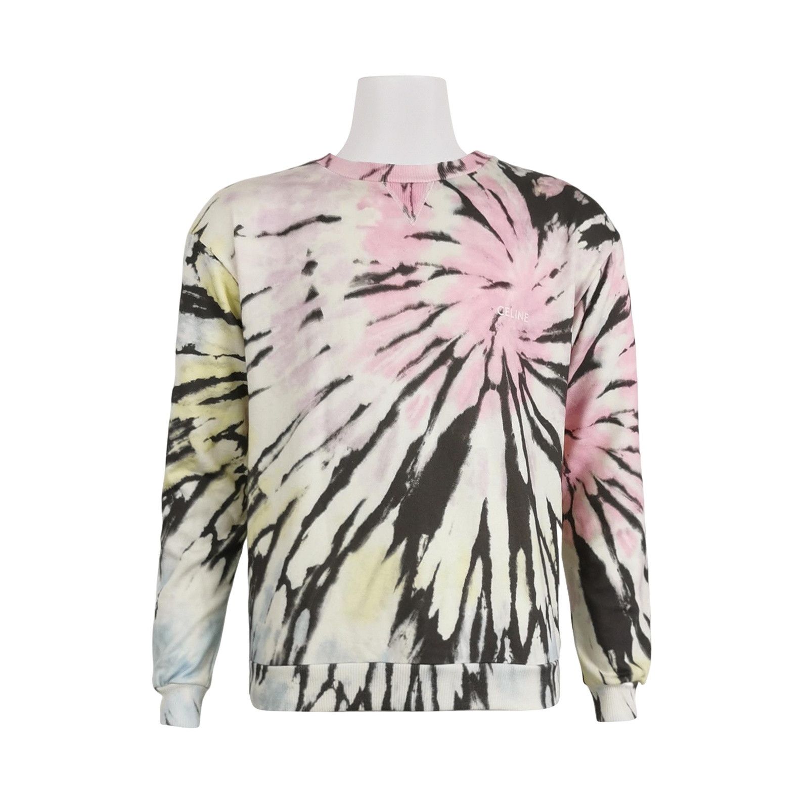 Celine Celine Tie-Dye Logo Sweatshirt Size S Size US S / EU 44-46 / 1 - 1 Thumbnail