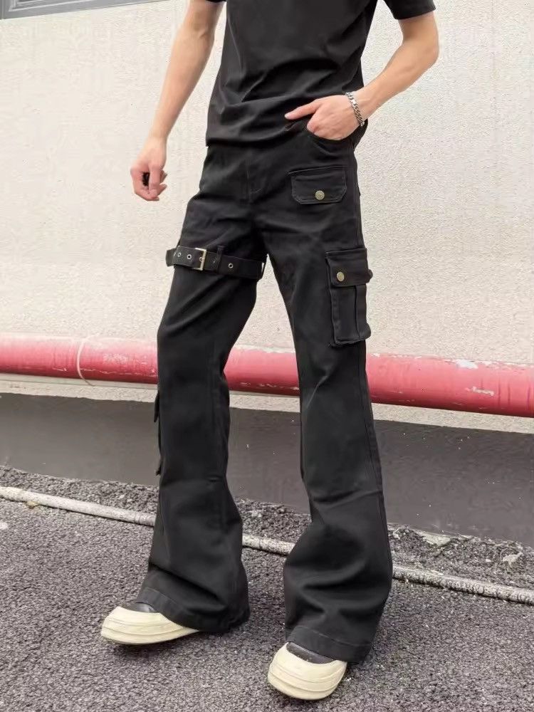 Other Slim Flare Cargo New Jeans Size US 33 - 2 Thumbnail