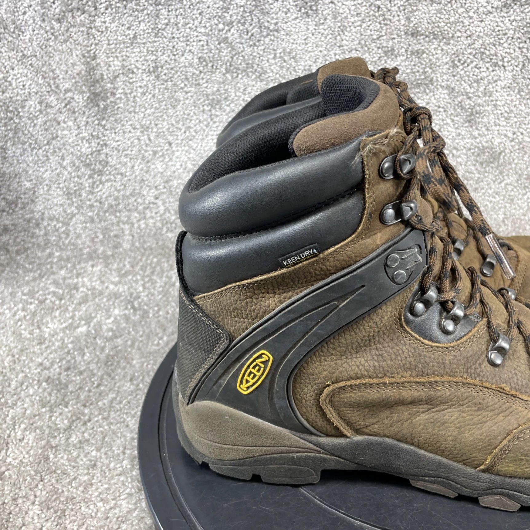 KEEN Keen Boots Mens Size 14 D Louisville Steel Toe Work Cascade Brown Leather Size US 14 / EU 47 - 3 Thumbnail