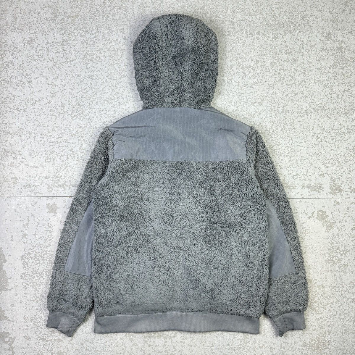New Balance New Balance Grey Fleece Zipper Hooded Jacket Size US L / EU 52-54 / 3 - 9 Thumbnail