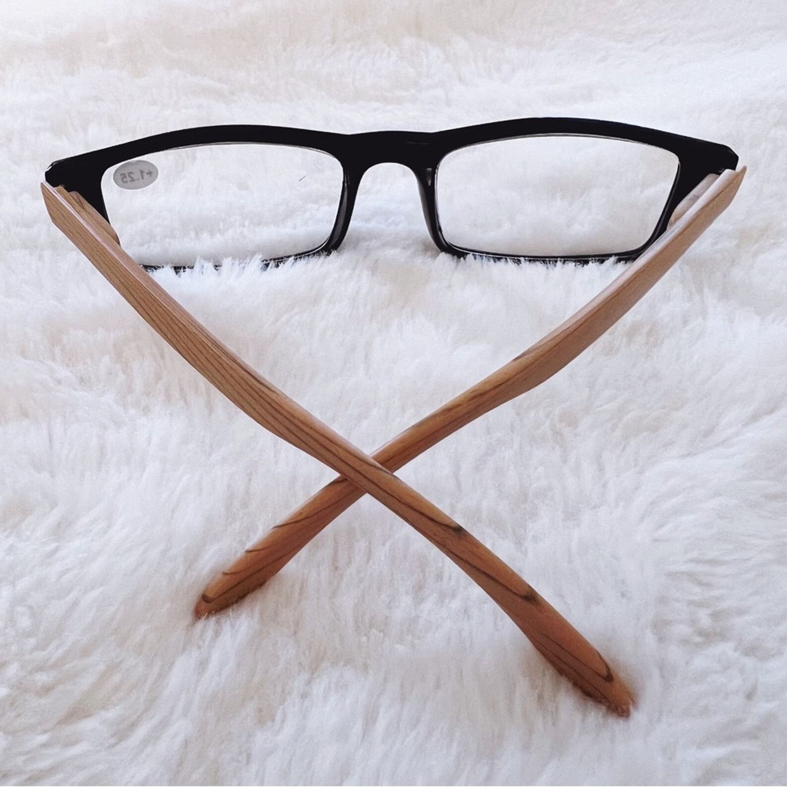 Other Reid Black & Dark Wood Reader Glasses Size ONE SIZE - 6 Thumbnail